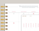 White Month View Day of the Week Cover Planner Stickers for MakseLife Planner MH19