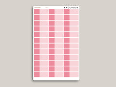 Solid Quarter Box Appointment Planner Stickers for MakseLife Planner MH11