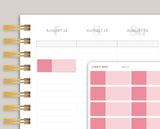 Solid Quarter Box Appointment Planner Stickers for MakseLife Planner MH11