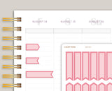 Two Tone Flag / Arrow Planner Stickers for MakseLife Planner MH40