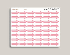 Small Striped Arrow Stickers for MakseLife Planner MM32