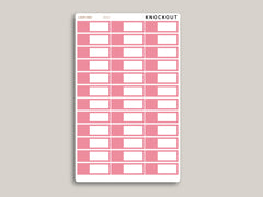 Outlined Quarter Box Appointment Planner Stickers for MakseLife Planner MH26