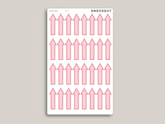 Large Solid Arrow Stickers for MakseLife Planner MH37