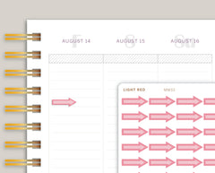 Small Striped Arrow Stickers for MakseLife Planner MM32