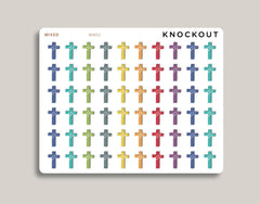 Cross Icon Planner Stickers for MakseLife Planner MM62