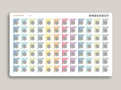 Morning and Night Work Shift Planner Stickers for MakseLife Planner MH61