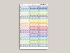 Geometric Pattern Quarter Box Planner Stickers for MakseLife Planner MH48