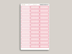 Geometric Pattern Quarter Box Planner Stickers for MakseLife Planner MH48