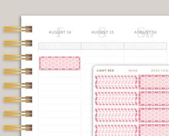 Geometric Pattern Quarter Box Planner Stickers for MakseLife Planner MH48