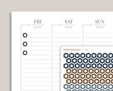 Professional Outlined Mini Hexagons Stickers PCM1