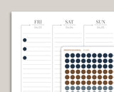 Professional Solid Circle/Dot Planner Stickers PCM9