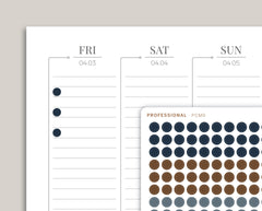 Professional Solid Circle/Dot Planner Stickers PCM9