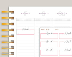 Work Outlined Quarter Box Planner Stickers for MakseLife Planner MH74