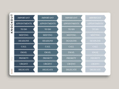 Professional Flag Headers Serif Font Planner Stickers PCL2-S