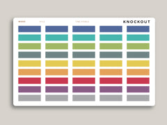 One Hour Boxes Time Visible  for Hobonichi Cousin HTL2