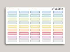 One Hour Boxes Time Visible  for Hobonichi Cousin HTL2