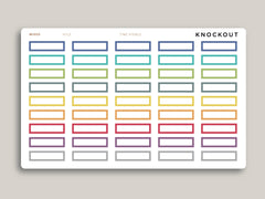 One Hour Boxes Time Visible  for Hobonichi Cousin HTL2
