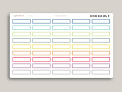 One Hour Boxes Time Covered for Hobonichi Cousin HTL1