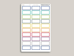 Two Hour Boxes Time Covered for Hobonichi Cousin HTL3