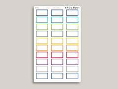 Two Hour Boxes Time Visible for Hobonichi Cousin HTL4