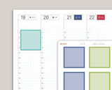 Four Hour Boxes Time Visible for Hobonichi Cousin HTL6