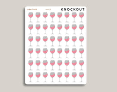 Wine Glass Icon Planner Stickers for MakseLife Planner MM58