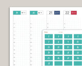 Date Covers for 2022 Hobonichi Cousin HTM4