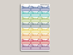 No School Quarter Box Planner Stickers for MakseLife Planner MH78
