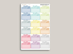 Early Dismissal Half Box Planner Stickers for MakseLife Planner MH77