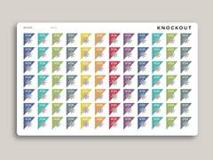 Morning and Night Work Shift Planner Stickers for MakseLife Planner MH61