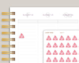 Smiling Poop Emoji Icon Planner Stickers for MakseLife Planner MM77