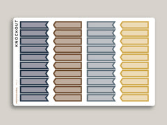 Professional Two Tone Flag Sampler Planner Stickers PCL3