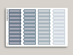Professional Two Tone Flag Sampler Planner Stickers PCL3