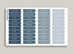 Professional Flag Headers San Serif Font Planner Stickers PCL2-SS