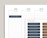 Professional Sans Serif Font Classic Header Planner Stickers PCL1-SS