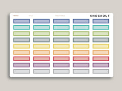 One Hour Boxes Time Visible  for Hobonichi Cousin HTL2