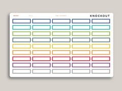 One Hour Boxes Time Covered for Hobonichi Cousin HTL1