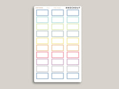 Two Hour Boxes Time Visible for Hobonichi Cousin HTL4