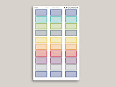 Two Hour Boxes Time Visible for Hobonichi Cousin HTL4