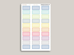 Two Hour Boxes Time Visible for Hobonichi Cousin HTL4