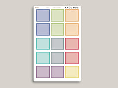 Four Hour Boxes Time Covered for Hobonichi Cousin HTL5