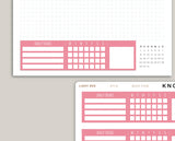 Right Side Daily Habits for Hobonichi Cousin HTL9