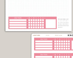 Right Side Daily Habits for Hobonichi Cousin HTL9