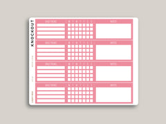 Left Side Daily Habits for Hobonichi Cousin HTL8