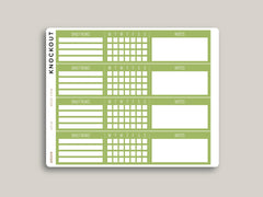 Left Side Daily Habits for Hobonichi Cousin HTL8