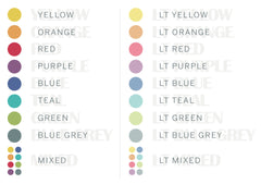 Ombre Weekly Checklist Planner Stickers for Hobonichi Cousin HTL7