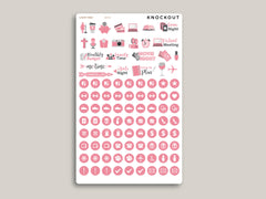 Icon Sampler Sticker Sheet for MakseLife Planner MH81