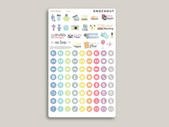 Icon Sampler Sticker Sheet for MakseLife Planner MH81