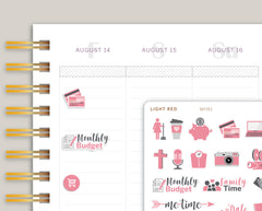 Icon Sampler Sticker Sheet for MakseLife Planner MH81