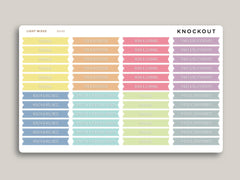Goal Label Flag Header Stickers for MakseLife Planners MH86